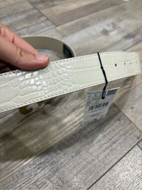 NWT Mango faux crocodile belt